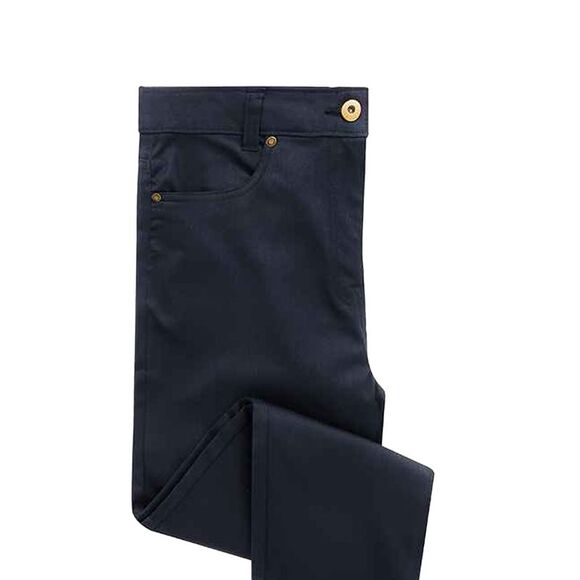 Premier Womens/Ladies Performance Chino Jeans / Navy - Picture 2 of 3